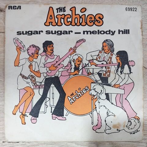 The Archies – Sugar, Sugar / Melody Hill 45LİK PLAK (BETÜL ATLI ÇİZİM KAPAK)