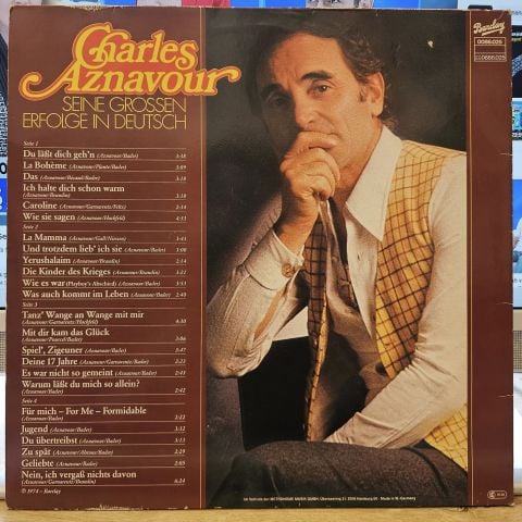 Charles Aznavour – Seine Grossen Erfolge In Deutsch LP PLAK