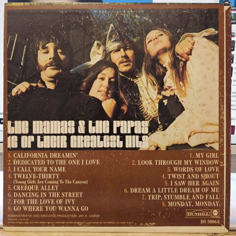 The Mamas & The Papas – 16 Of Their Greatest Hits LP PLAK