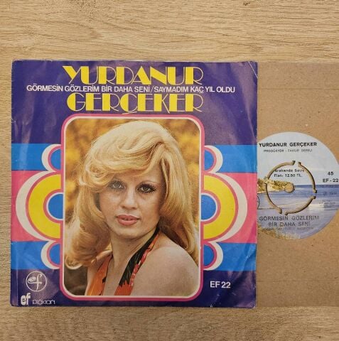 Yurdanur Gerçeker – Saymadım Kaç Yıl Oldu 45LİK PLAK