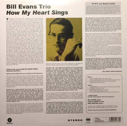 Bill Evans Trio – How My Heart Sings LP PLAK