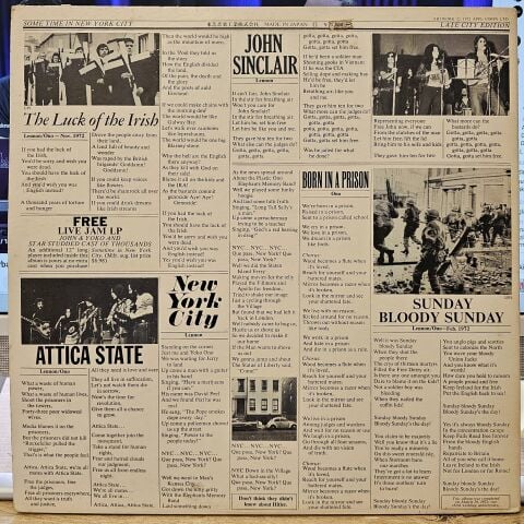 John & Yoko / Plastic Ono Band With Elephant's Memory And Invisible Strings – Some Time In New York City LP PLAK