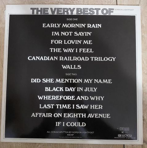 Gordon Lightfoot – The Very Best Of Gordon Lightfoot LP PLAK
