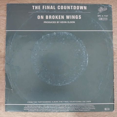 Europe  – The Final Countdown 45LİK PLAK