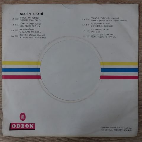 Nesrin Sipahi – Ağla Gitar / Gül Oğlan, Azeri Türkü 45LİK PLAK