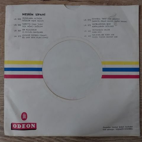 Nesrin Sipahi – Dağlarda Duman Güzeldir / Yalan 45LİK PLAK