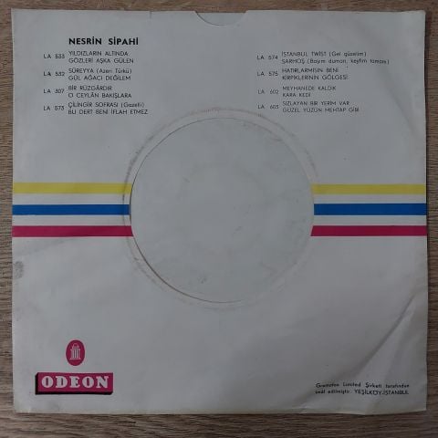 Nesrin Sipahi – Kalbsiz / İçin İçin Yanıyor Bu Gönlüm 45LİK PLAK