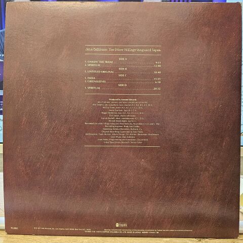 John Coltrane – The Other Village Vanguard Tapes LP PLAK