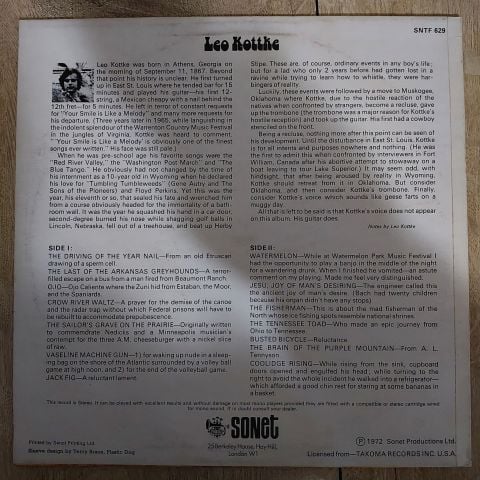Leo Kottke – 6 & 12 String Guitar LP PLAK