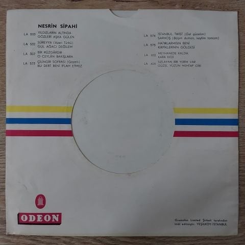 Nesrin Sipahi – İyi Geceler / Ömrümce Adım Adım 45LİK PLAK