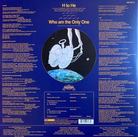 Van Der Graaf Generator – H To He Who Am The Only One LP PLAK