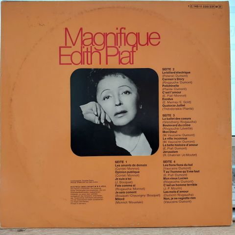 Edith Piaf – Magnifique Edith Piaf LP PLAK