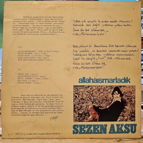 Sezen Aksu – Allahaısmarladık LP PLAK
