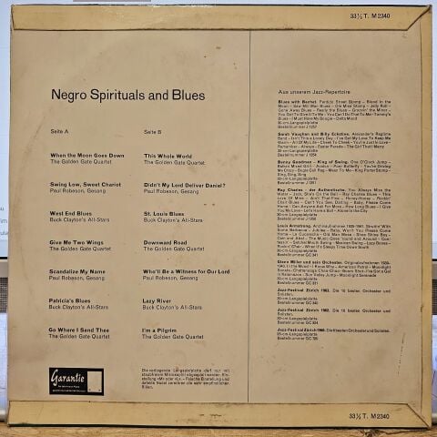 Various – Negro Spirituals And Blues LP PLAK