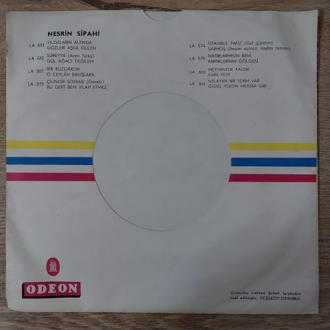 Nesrin Sipahi – Gül Ağacı Değilem / Süreyya 45LİK PLAK