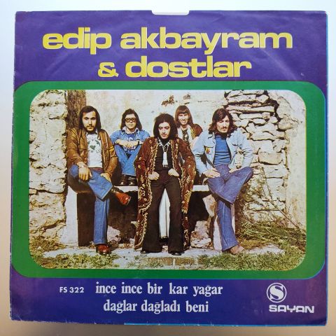 Edip Akbayram & Dostlar – İnce İnce Bir Kar Yağar / Dağlar Dağladı Beni 45LİK PLAK