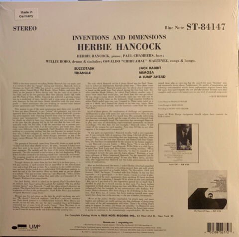 Herbie Hancock – Inventions & Dimensions LP PLAK