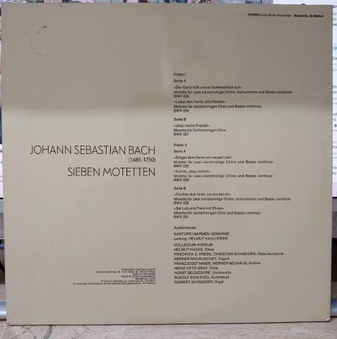 J.S. Bach - Kantorei Barmen-Gemarke LP PLAK