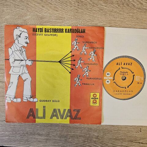 Ali Avaz – Karaoğlan (Ecevit Geliyor) / Gutbay Sülü 45LİK PLAK
