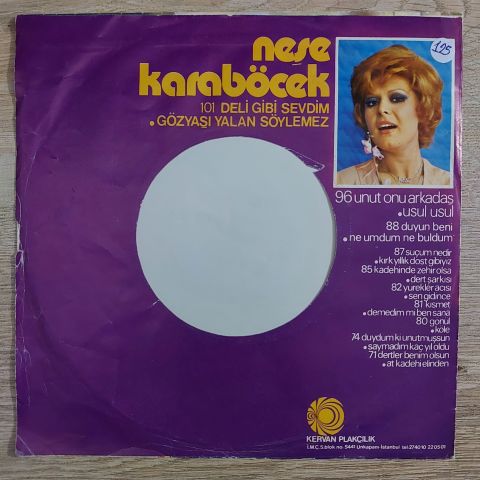Neşe Karaböcek – Deli Gibi Sevdim / Gözyaşı Yalan Söylemez 45LİK PLAK