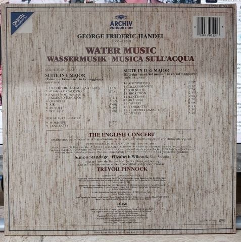 George Frideric Handel - The English Concert ▪ Trevor Pinnock  LP PLAK