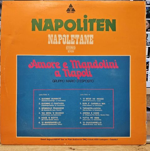 Gruppo Mario D'Esposito – Napoliten (Amore E Mandolini A Napoli) LP PLAK