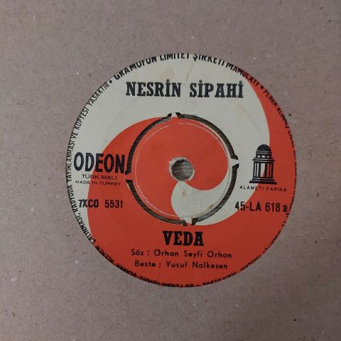 Nesrin Sipahi – Veda / Kimi Dertten İçermiş (Sarhoş) 45LİK PLAK