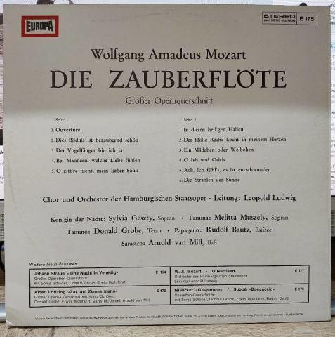 Wolfgang Amadeus Mozart LP PLAK