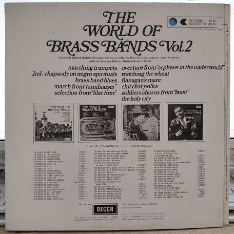 Massed Brass Bands Of Fodens, Fairey Aviation & Morris Motors – The World Of Brass Bands Vol. 2 LP PLAK