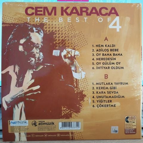 CEM KARACA - THE BEST OF 4 LP PLAK