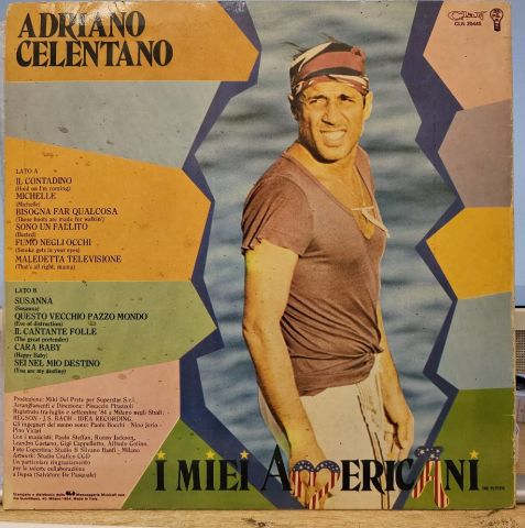 Adriano Celentano – I Miei Americani (Tre Puntini) LP PLAK