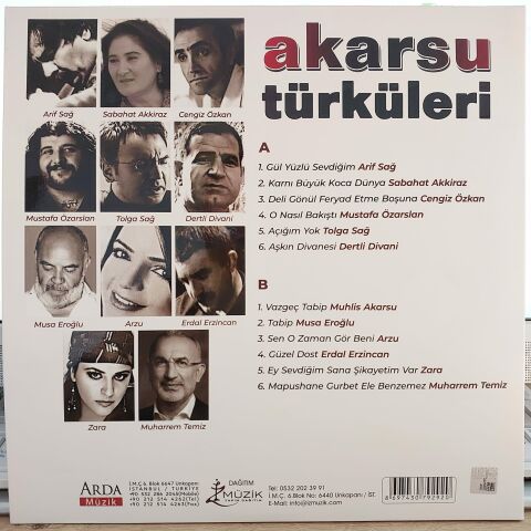 AKARSU TÜRKÜLERİ LP PLAK