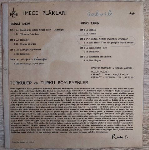 Ruhi Su – Iskân Türküsü (Dedemoğlu) / Habudiyar 45LİK PLAK