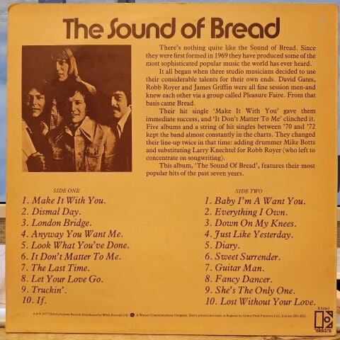 Bread – The Sound Of Bread - Their 20 Finest Songs LP PLAK