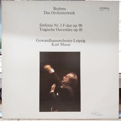 Brahms, Gewandhausorchester Leipzig, Kurt Masur LP PLAK