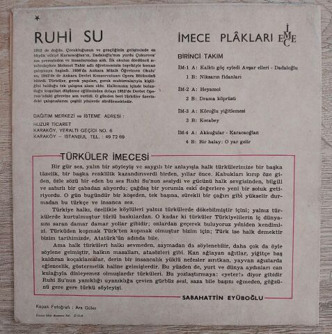 Ruhi Su – Gökte Yıldız / Bir Oyun Havası 45LİK PLAK