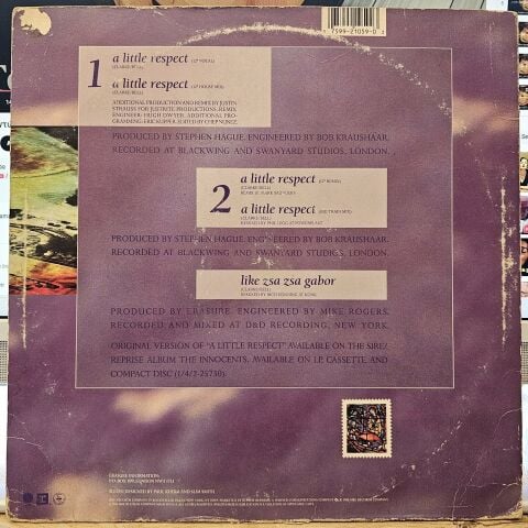 Erasure – A Little Respect LP PLAK