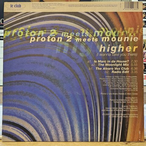 Proton 2 Meets Mounie – Higher (I Wanna Take You There) LP PLAK