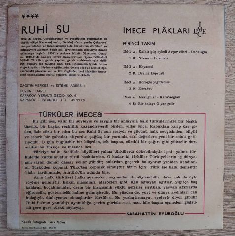 Ruhi Su – Heyamol / Drama Köprüsü 45LİK PLAK