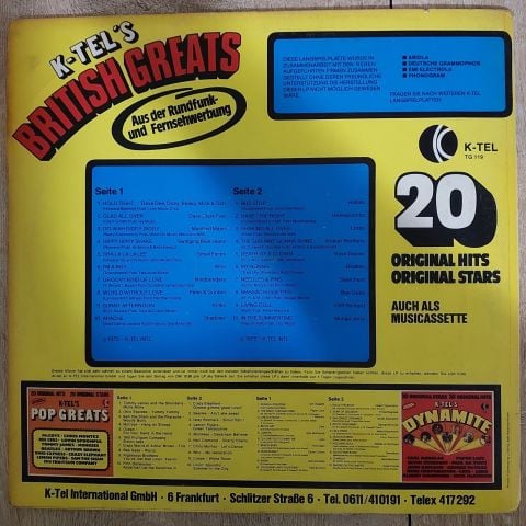 Various – K-Tel's British Greats LP PLAK