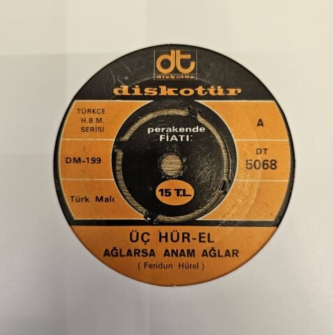 Üç Hür El – Ağlarsa Anam Ağlar / Kara Yazı 45LİK PLAK
