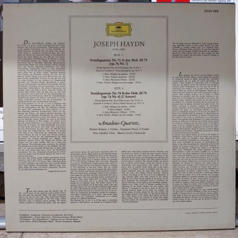 Joseph Haydn, Amadeus-Quartett LP PLAK