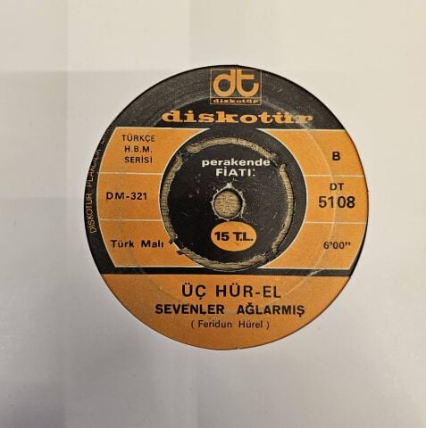 3 Hür El – Ömür Biter Yol Bitmez / Sevenler Ağlarmış 45LİK PLAK