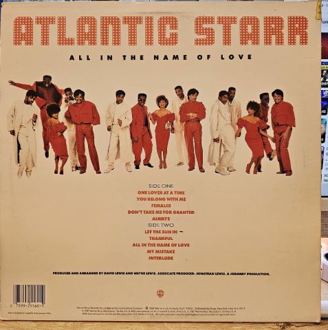Atlantic Starr – All In The Name Of Love LP PLAK