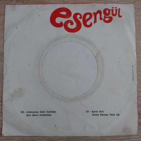 ESENGÜL - ANLAMIYORSUN GÖNÜL DERDİNDEN 45LİK PLAK
