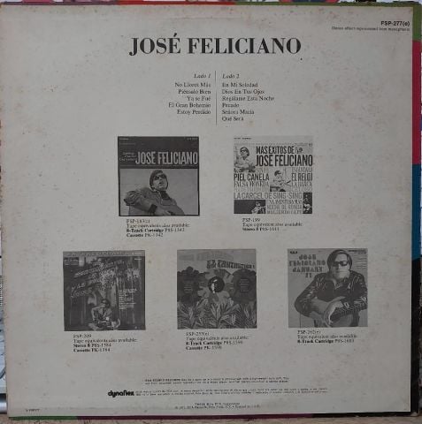 José Feliciano – En Mi Soledad * No Llores Más LP PLAK