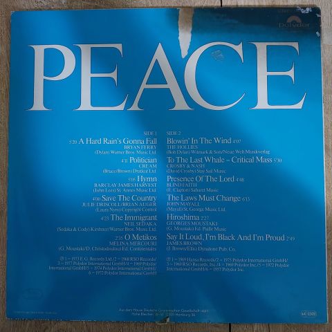 Various – Peace LP PLAK