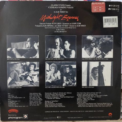 Giorgio Moroder – Midnight Express (Music From The Original Motion Picture Soundtrack) LP PLAK