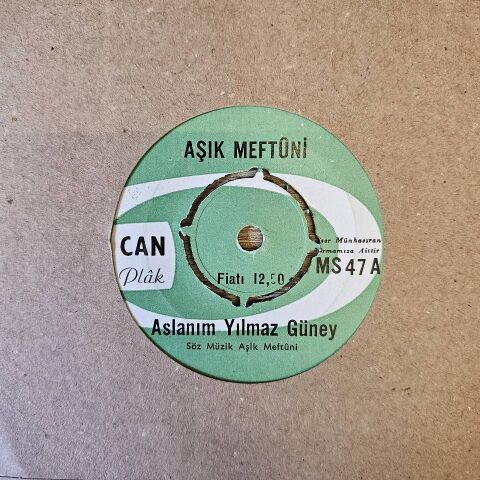 AŞIK MEFTÜNİ - ASLANIM YILMAZ GÜNEY 45LİK PLAK