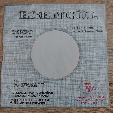 ESENGÜL - TAHT KURMUŞSUN KALBİME 45LİK PLAK